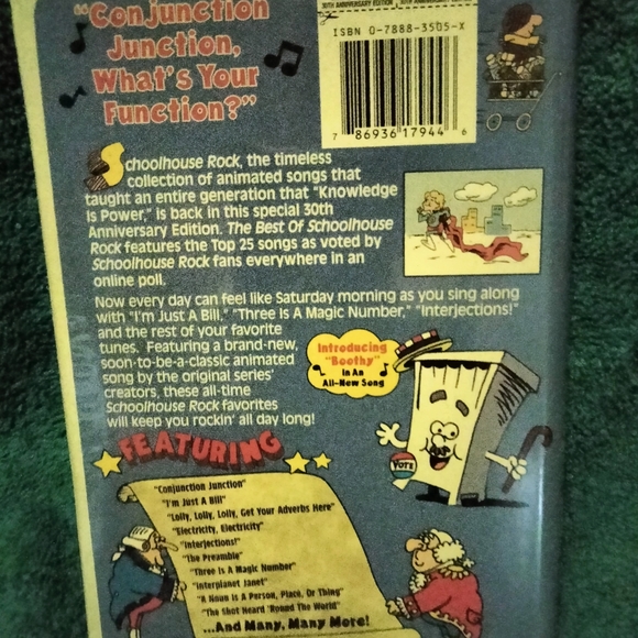 Special 30th Anniversary Edition School House Rock VHS - Picture 2 of 2